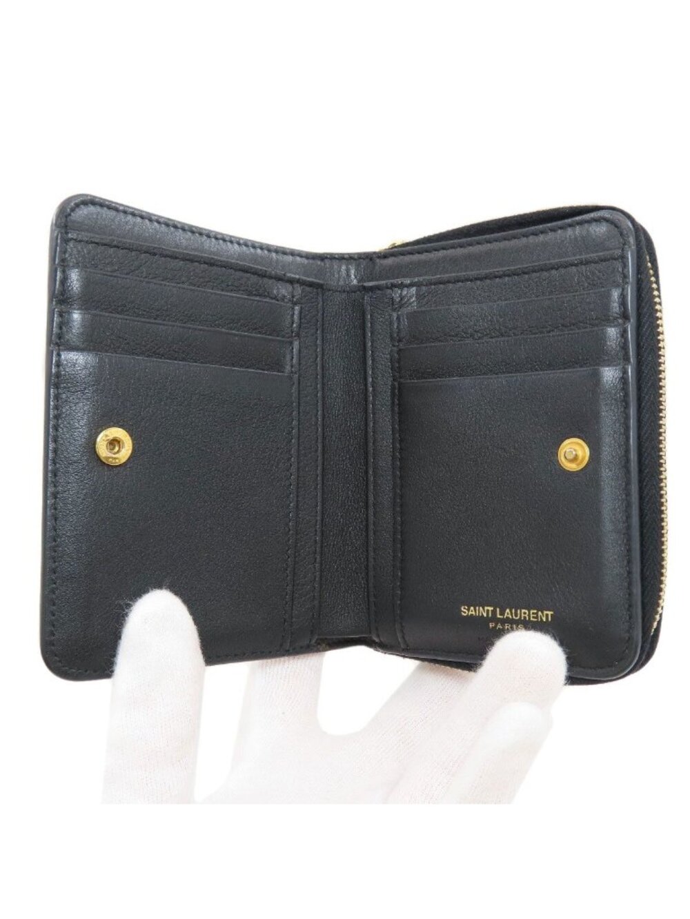 Saint Laurent Cassandra Bifold Wallet Calfskin - Picture 4 of 15